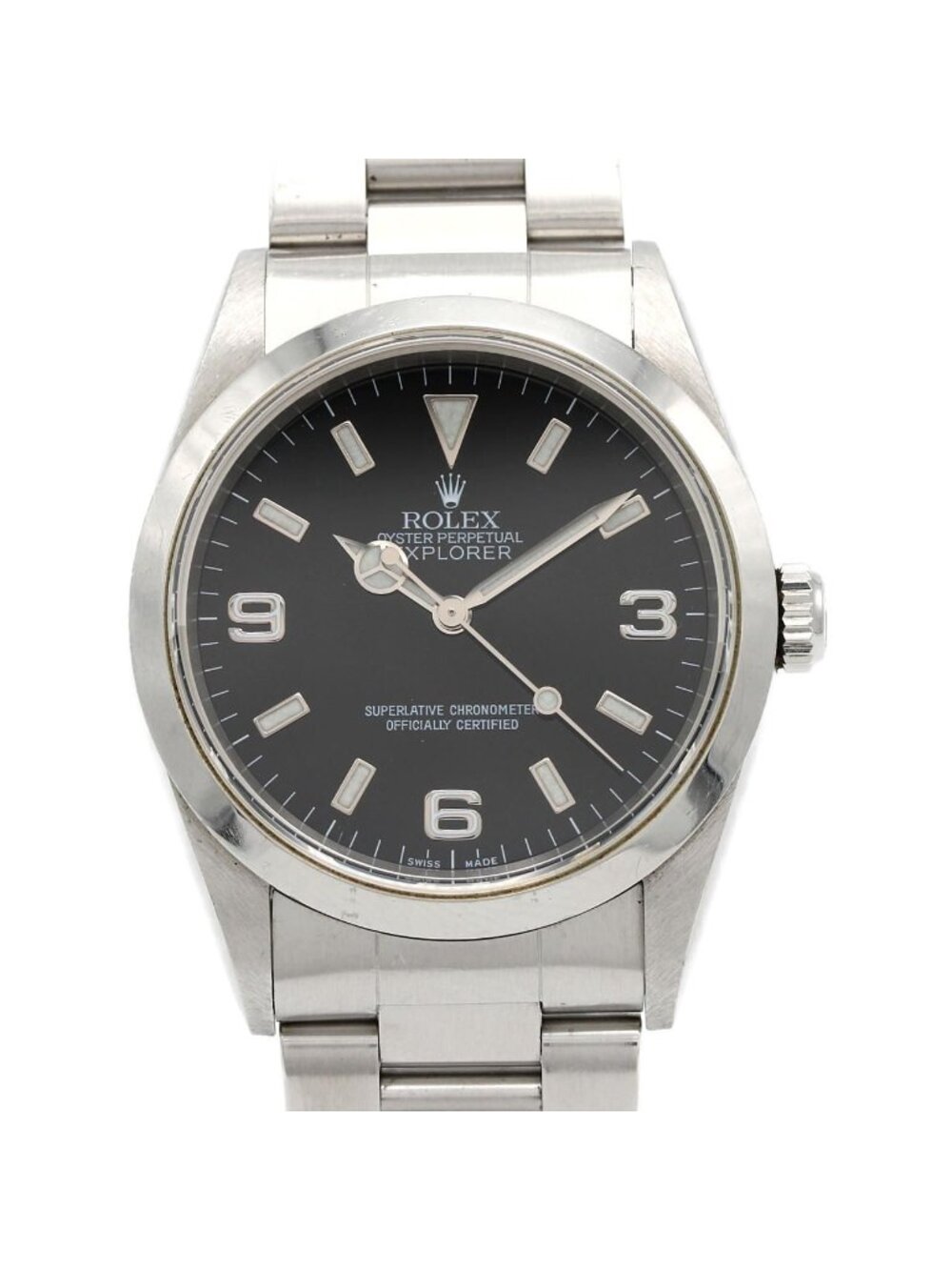 Rolex Explorer I SS Automatic Winding a Number Watch